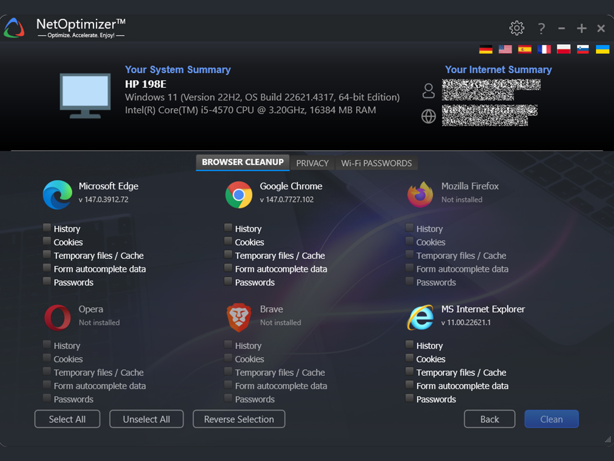 NetOptimizer Lifetime Subscription: 5 Computers
