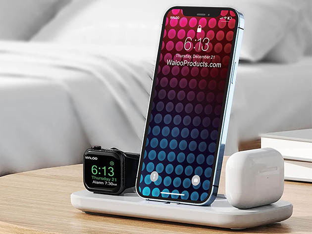 Waloo Portable & Foldable Charging Dock (Lightning Only/White)
