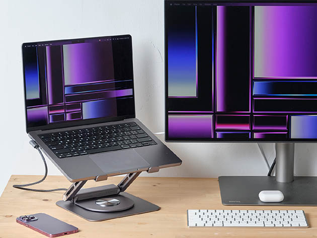 Adam Elements 6-Port CASA HUB Pro Rotating Laptop Stand
