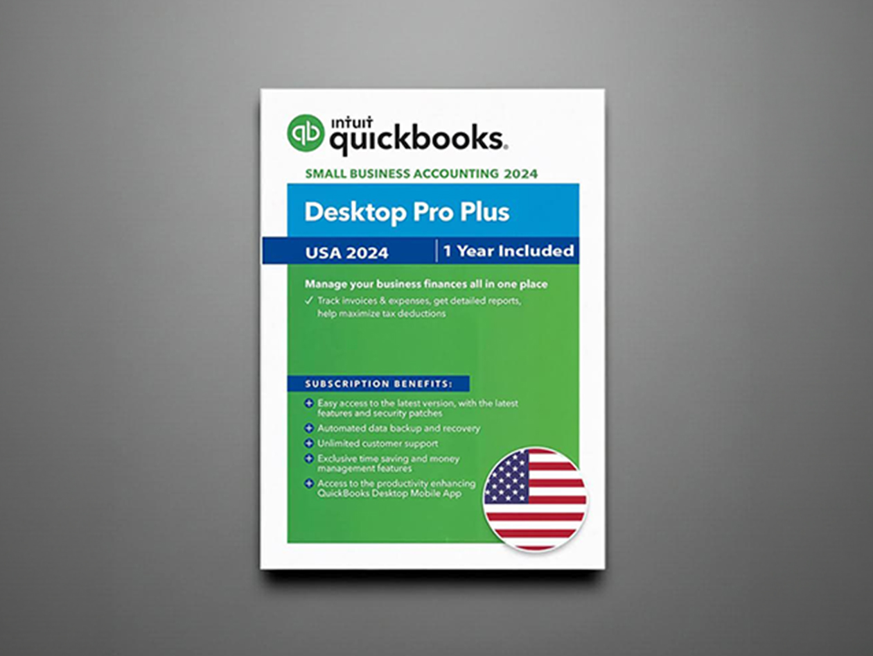 Intuit QuickBooks Desktop Pro Plus 2024 for Windows (1 User): 1-Year Subscription