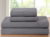 4-Piece Bamboo Blend Waffle Hem Sheet Set (Gray/Full)