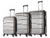 DUKAP Rodez Lightweight Hardside 3-Piece Set (20"/24"/28", Silver)