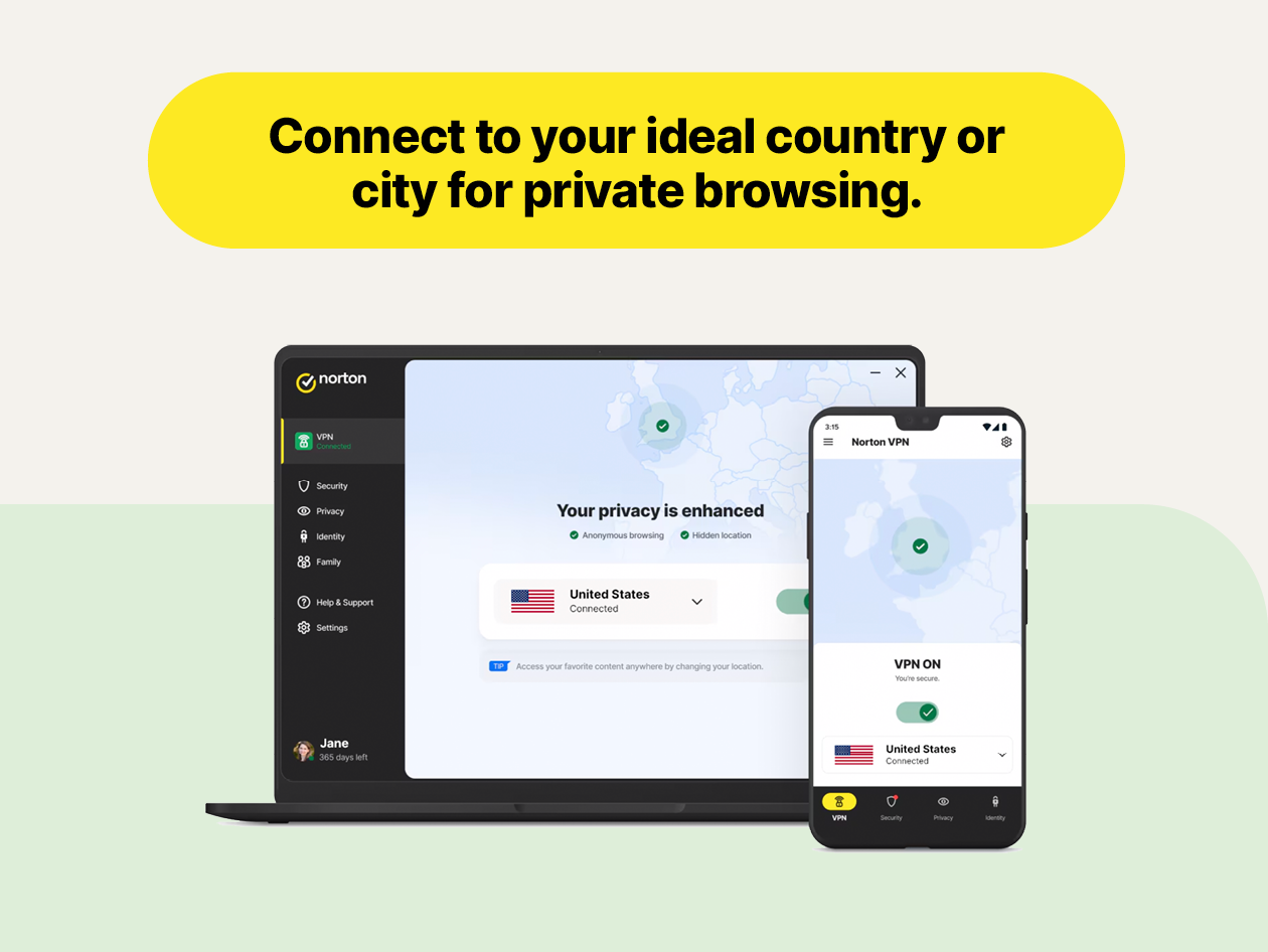 Norton VPN Standard: 1-Year Subscription (5 Devices)