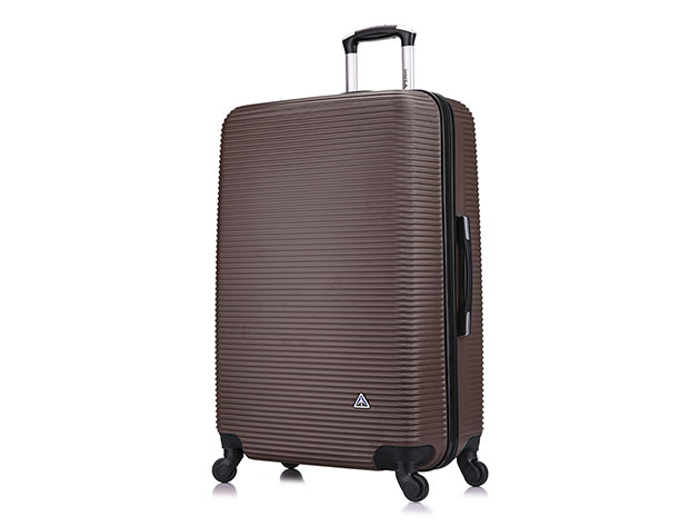 InUSA Royal Lightweight Hardside 3-Piece Set (20"/24"/28", Brown)