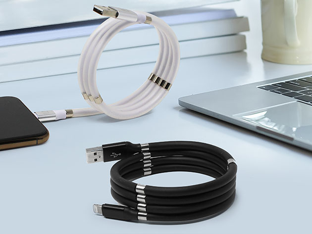Aduro Fidget Magnetic Self-Winding MFi Lightning Cable