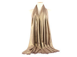 Shimmered Shawl: Two-Toned Elegance (Golden Shimmer)