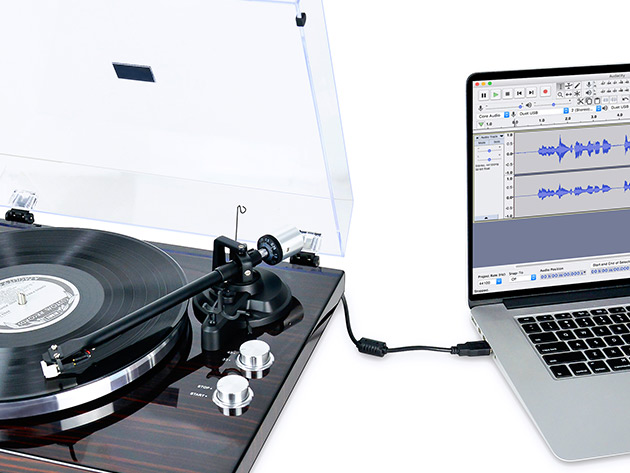 mbeat® PT-18K Bluetooth Hi-Fi Turntable with Removable Dust Cover