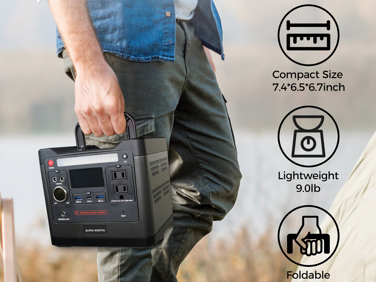 Alpha Digital 320W Portable Power Station