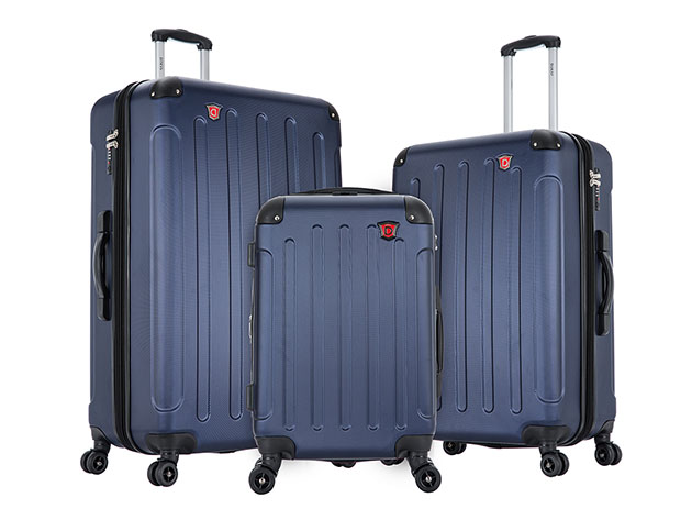 DUKAP Intely 20''/28''/32'' Hardside Spinners: 3-Piece Set (Blue)