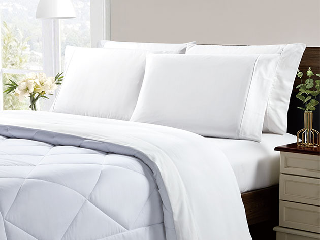 Kathy Ireland 6-Piece CoolMax Sheet Set (White/Full)