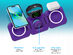 PowerUp Trinity 3-in-1 Charging Station (Purple)