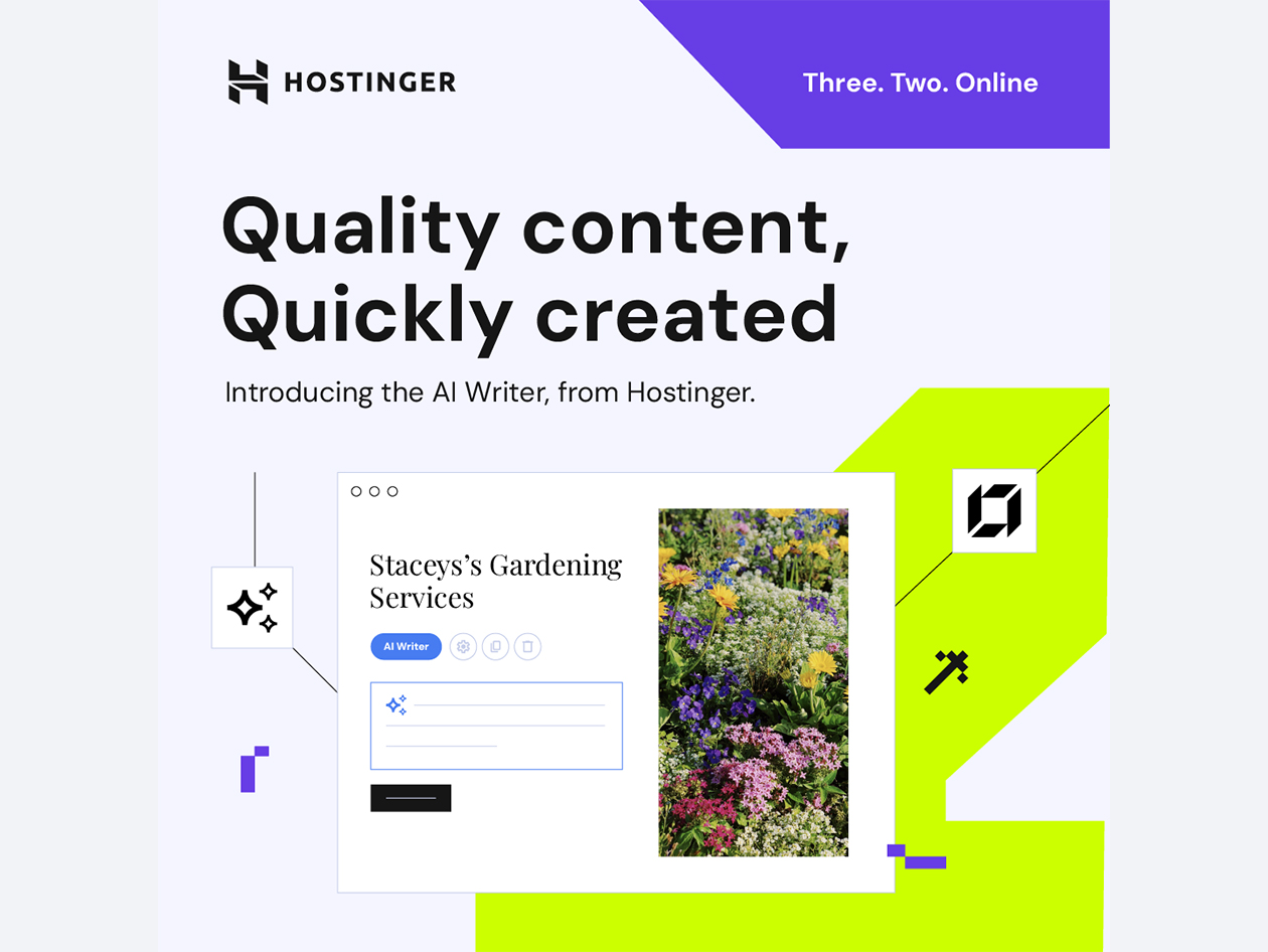 Hostinger Website Builder: 1-Yr Subscription