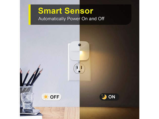 Motion Sensor Plug-in Lights (6-Pack)
