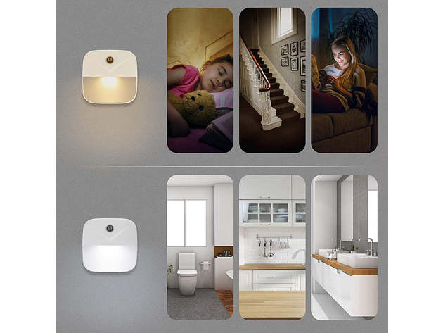 Motion Sensor Plug-in Lights (6-Pack)
