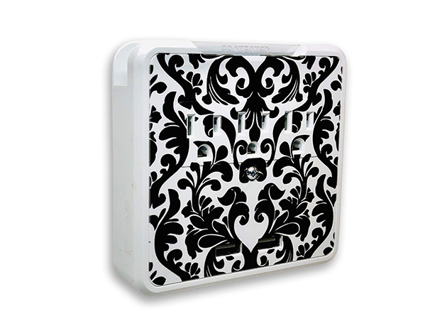 GlamSocket Decorative Multi-Outlet & Dual USB Port Surge Protector + Phone Holder (Versailles)