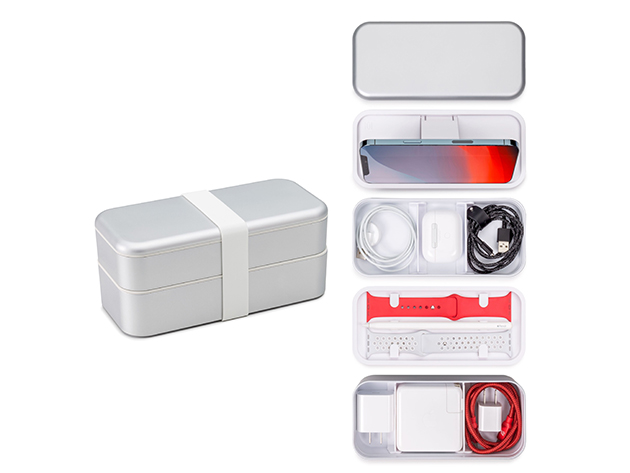 BentoStack Tech Accessory Organizer (Silver)