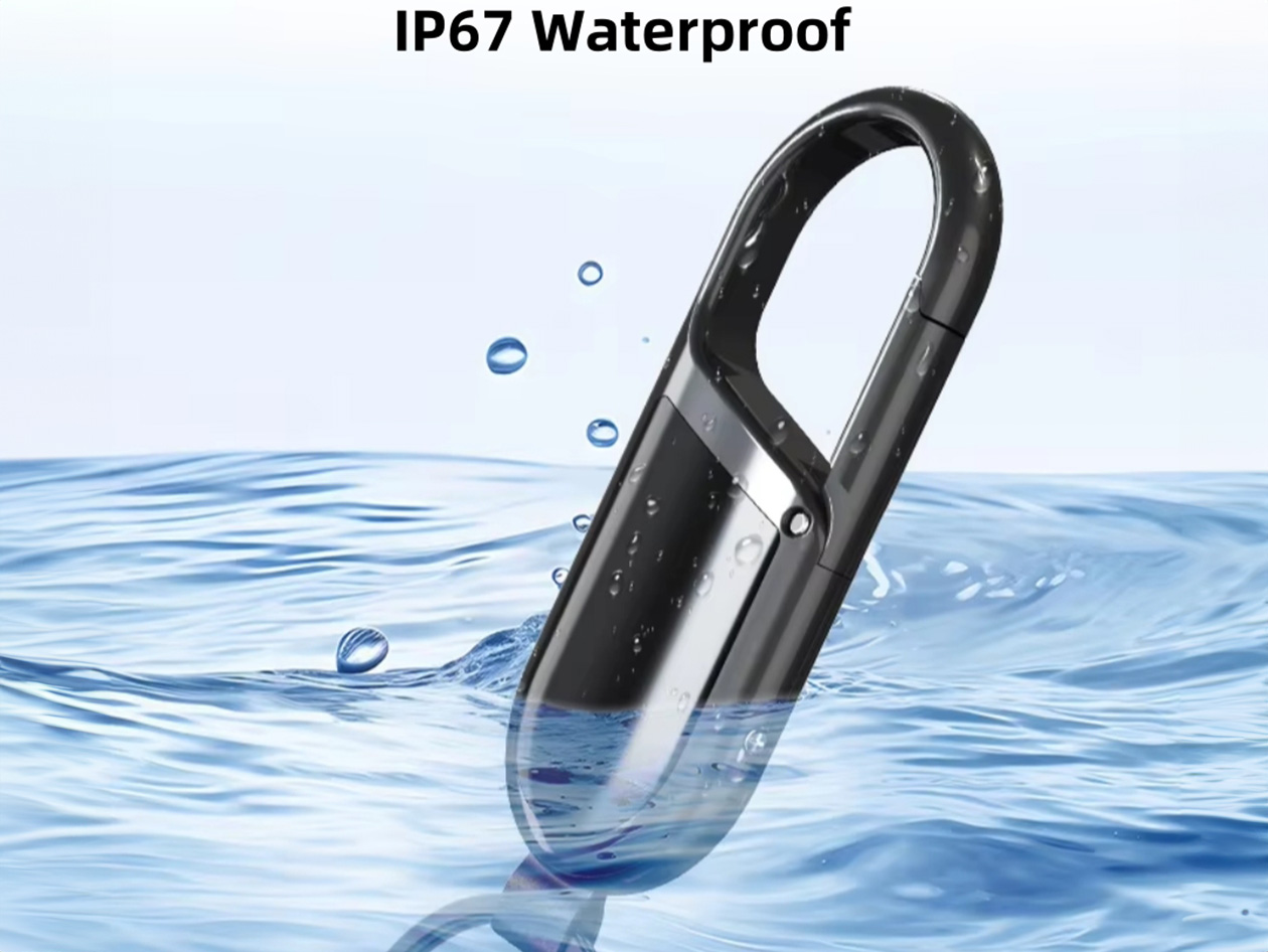 Carabiner Keychain Tracker - Works with Apple Find My (iOS only)