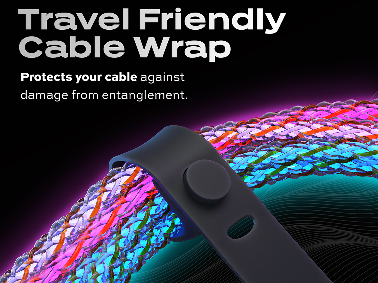 Statik® GloBright® 100W Fast Charge USB-C Braided LED Cables