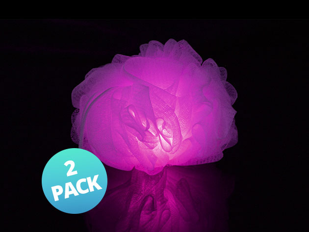 illumiScrub Light-Up Loofah: 2-Pack