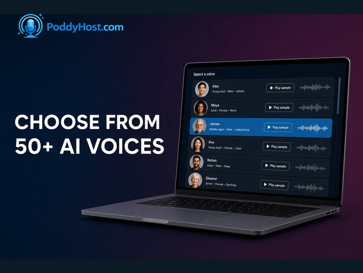 PoddyHost AI Podcast Generator - Starter Plan: Lifetime Subscription
