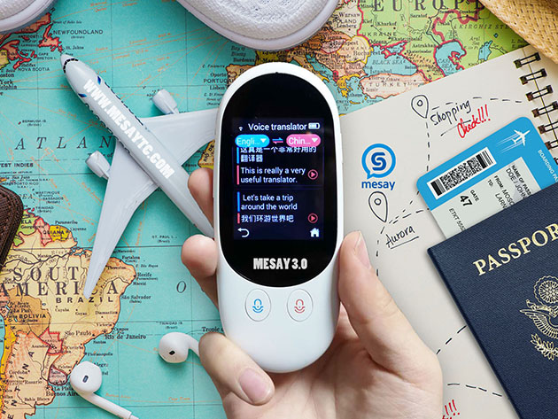 Mesay 3.0 PRO: AI Global Translator (White)