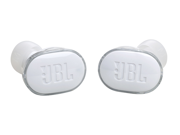 JBL Tune Buds Active Noise Cancelling Earbuds - Ghost Edition, White (Open Box)