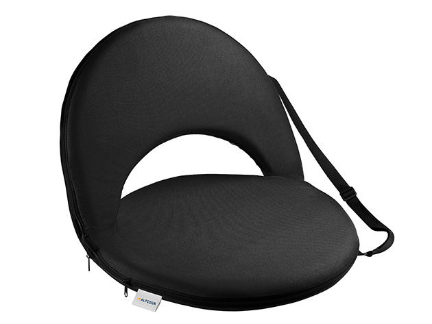 Reclining Stadium Seat with Storage Pocket