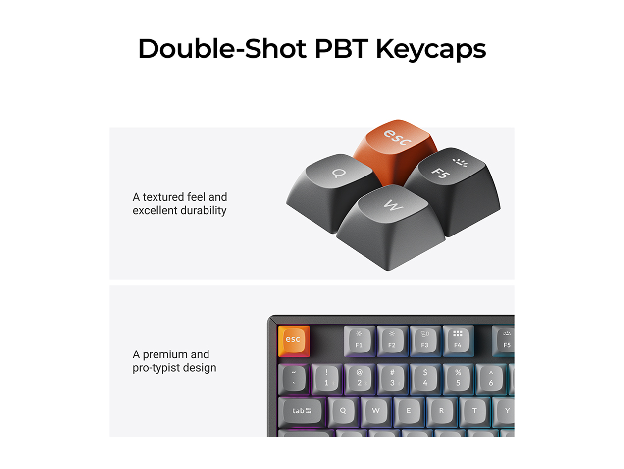 K8 Max Wireless Mechanical Keyboard (RGB Backlight/Brown Switches - Hot Swappable)