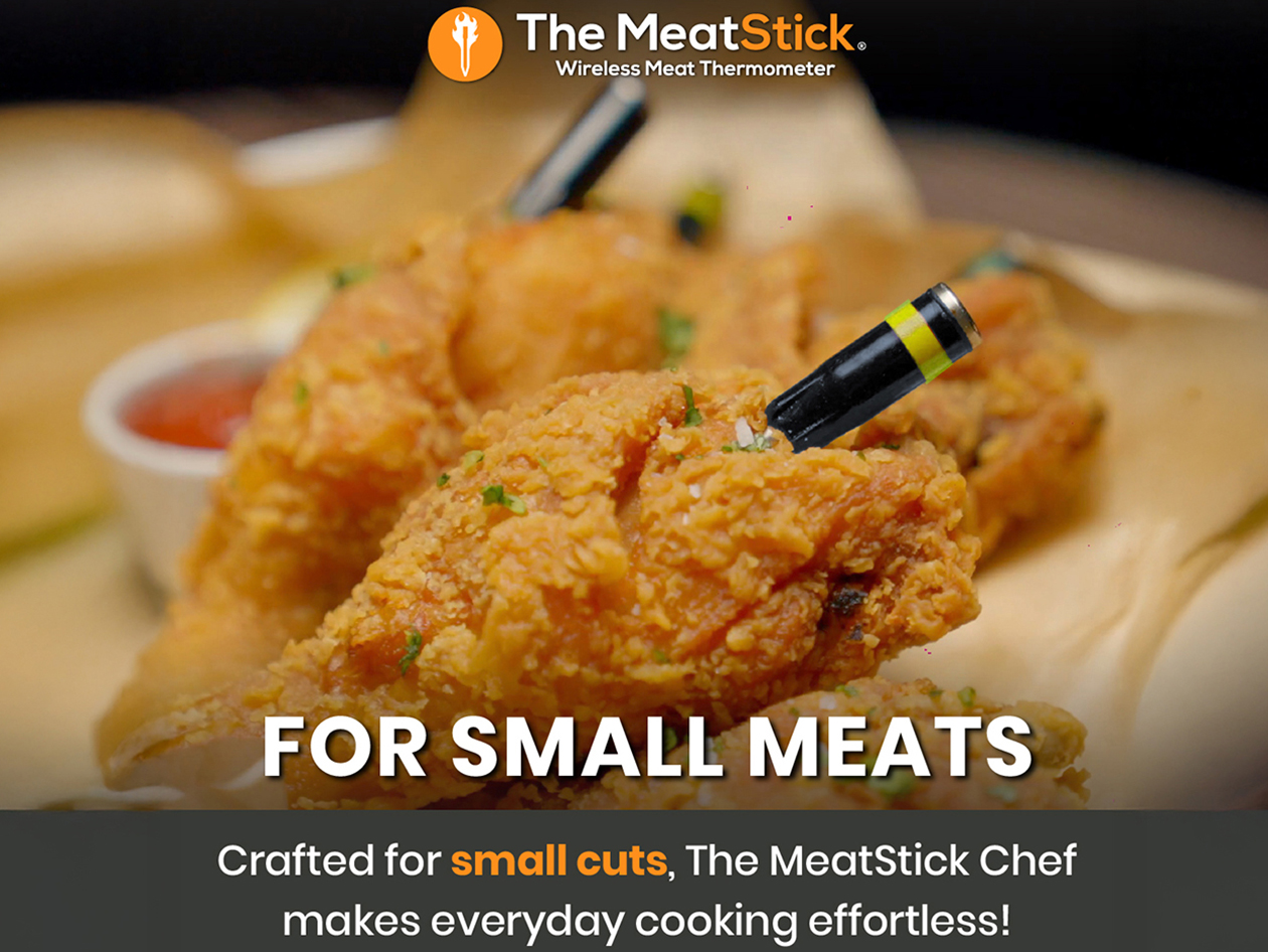 MeatStick Chef X Compact Wireless Meat Thermometer Set for Ovens, Air Fryers & Grills