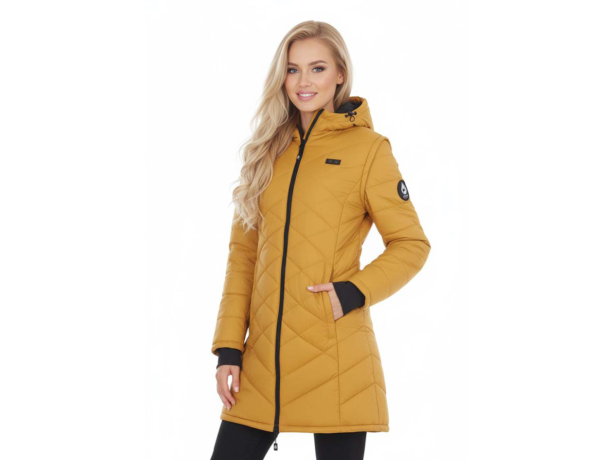 Women's Helios Hybrid Heated Coat (Golden/3XL)