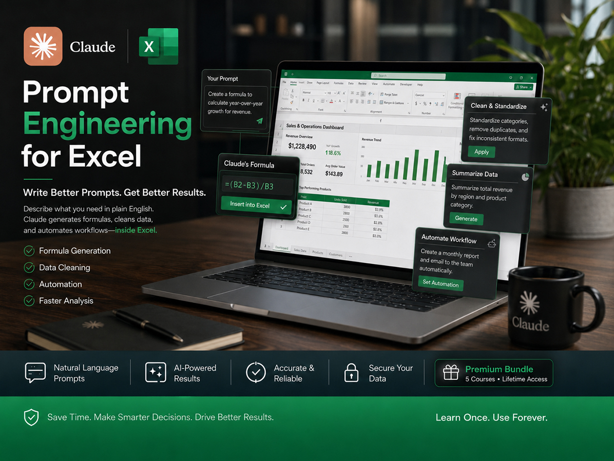 Claude AI for Microsoft Excel Mastery Bundle