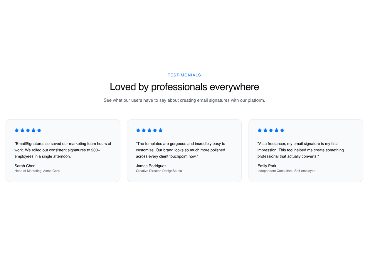 EmailSignatures: Lifetime Subscription (Pro Plan/3 Signatures)