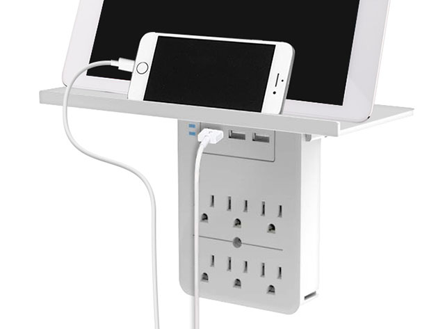 Aduro Surge Shelf Series Multi-Charging Station (White)