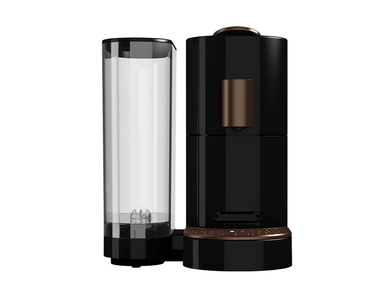 K-FEE Twins II Single Serve Coffee, Espresso, Milk Machine - Black/Copper