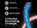 Statik® GloBright® 100W Fast Charge USB-C Braided LED Cables (4-Pack)