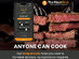 MeatStick Chef Mini Wireless Meat Thermometer Set for Small Cuts with Quad Sensors & App Control
