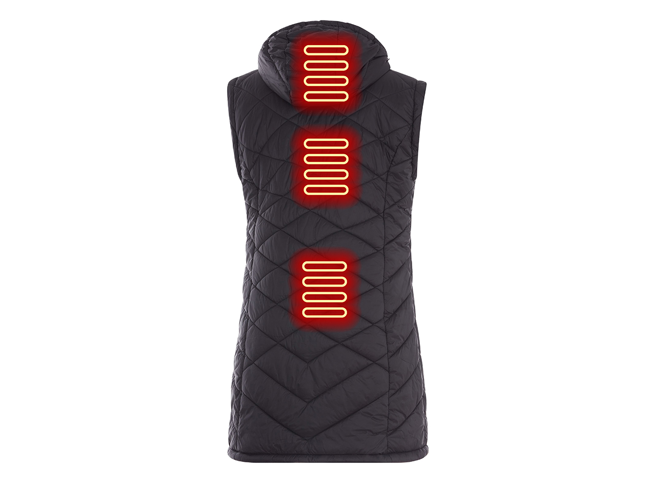 Women's Helios Hybrid Heated Coat with Power Bank (Black/3XL)