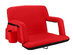 Extra Wide Reclining Stadium Seat with Armrests & Side Pockets (Red)
