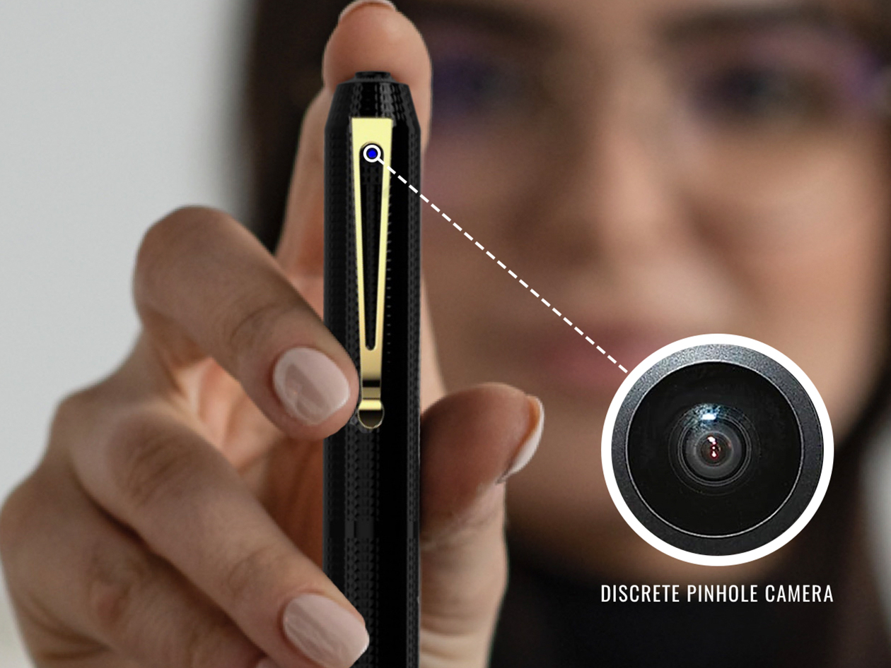 iSpyPen Pro X 2K HD Recording Camera Pen 128GB (Gray/Bundle)