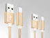 USB-C Charging Cables: 3-Pack (Gold)