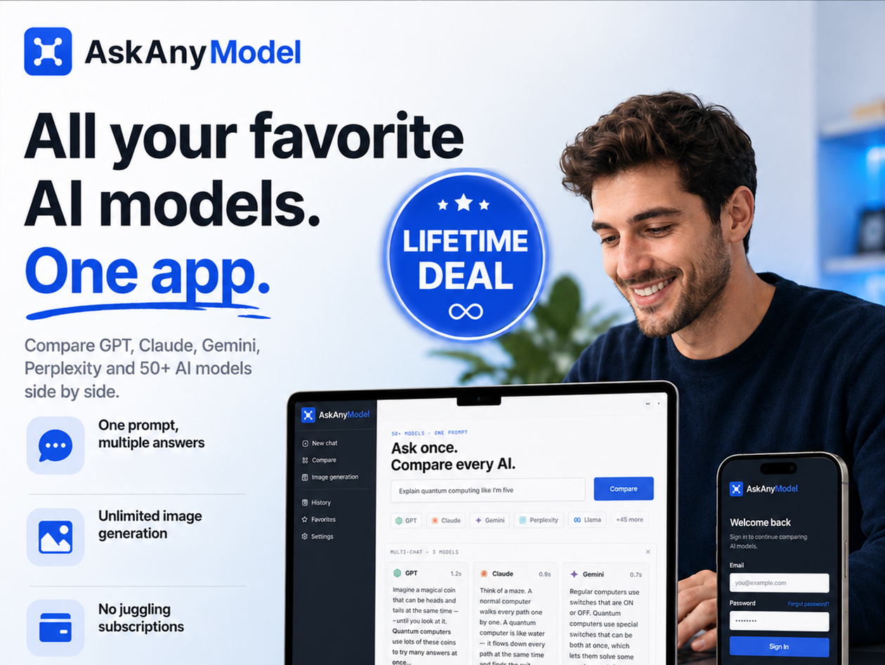 AskAnyModel AI Pro Plan: Lifetime Subscription