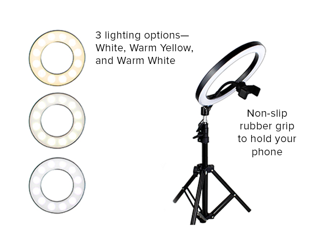 U-STREAM Home Streaming Studio with 10" Ring Light & Tripod