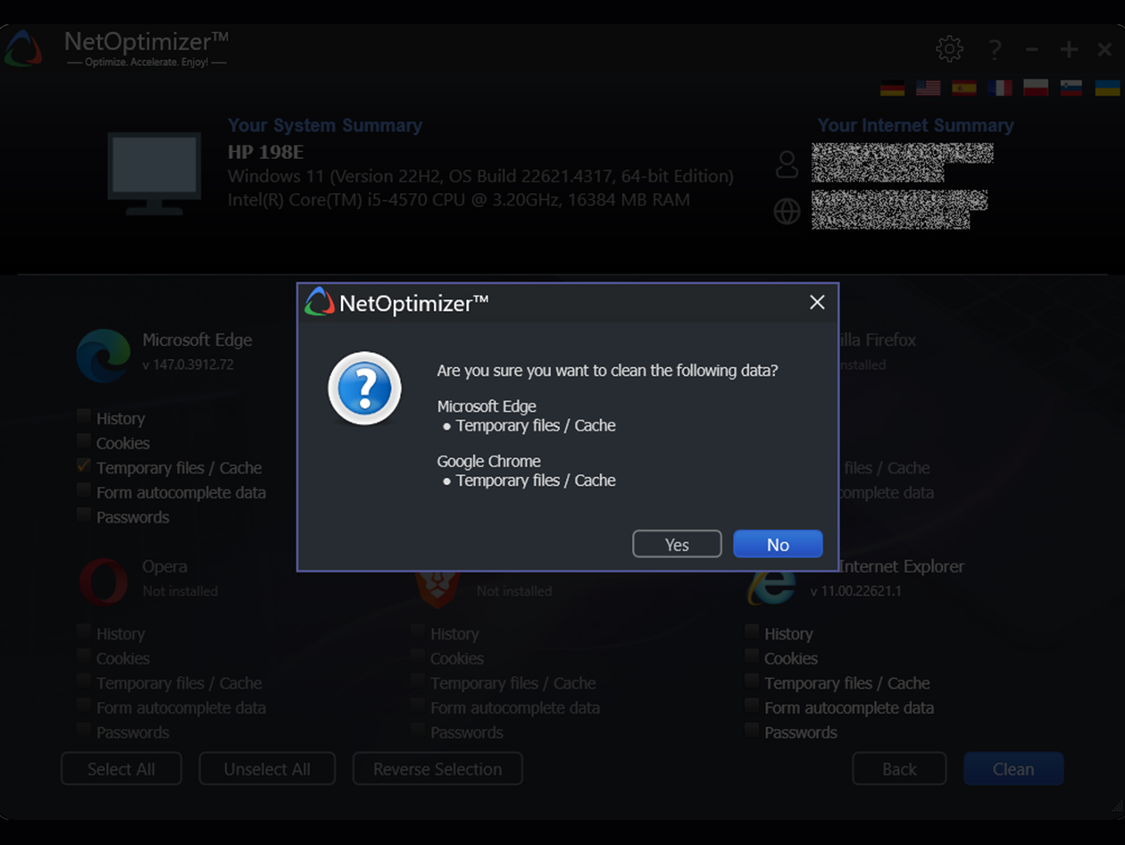NetOptimizer Lifetime Subscription: 5 Computers