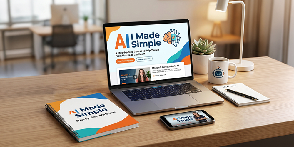 AI Made Simple: A Step-by-Step Course to Help You Go From Unsure to Confident With AI