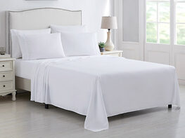 Kathy Ireland 6-Piece Brushed Microfiber Sheet Set (White/Twin)