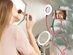 U-STREAM Home Streaming Studio with Ring Light & Gooseneck Phone Holder (Rose Gold)