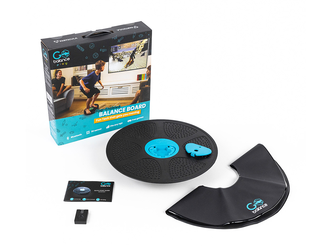 GoBalance Play App-Enabled Balance Board & Water Bottle Bundle