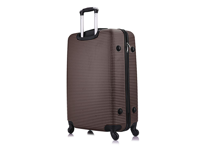 InUSA Royal Lightweight Hardside 3-Piece Set (20"/24"/28", Brown)