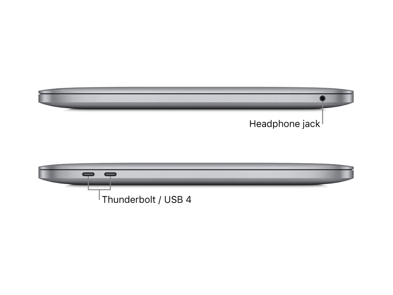 Apple MacBook Pro 13" (2022) M2 8CPU 10GPU 16GB RAM 512GB SSD Space Gray (Refurbished)