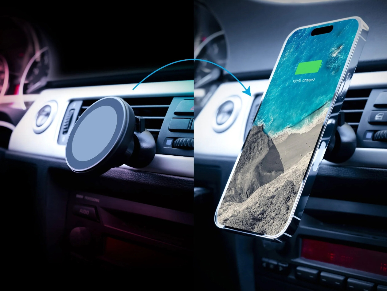 PhoneSuit CarMag Wireless Magnetic Car Vent Mounted Charger